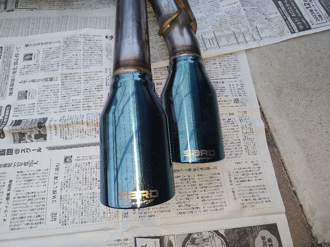 レクサスNX　10系　SARD ステンレス デュアルテールパイプマフラー