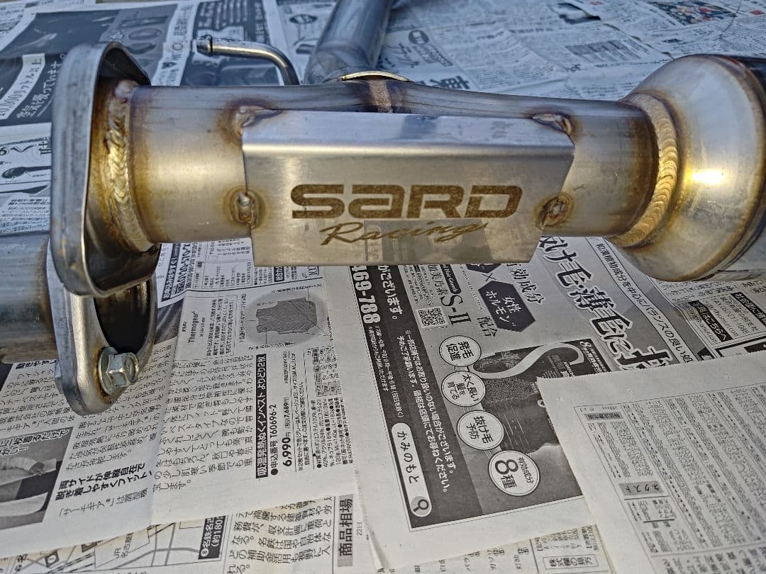 レクサスNX　10系　SARD ステンレス デュアルテールパイプマフラー