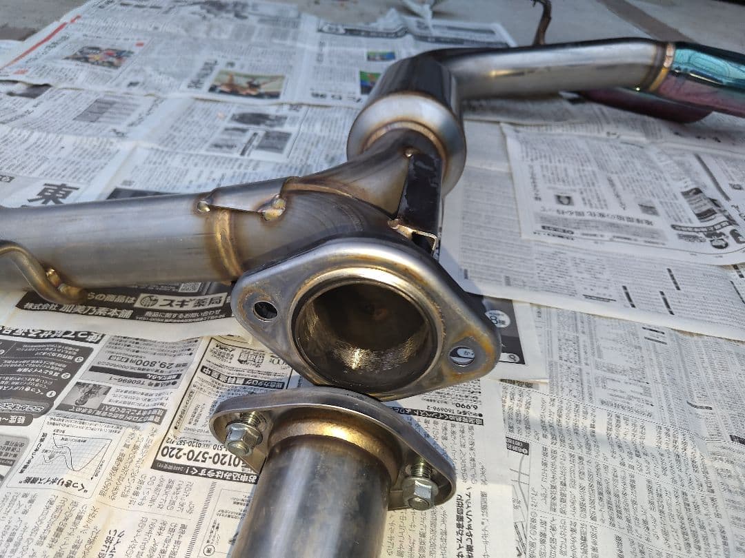 レクサスNX　10系　SARD ステンレス デュアルテールパイプマフラー