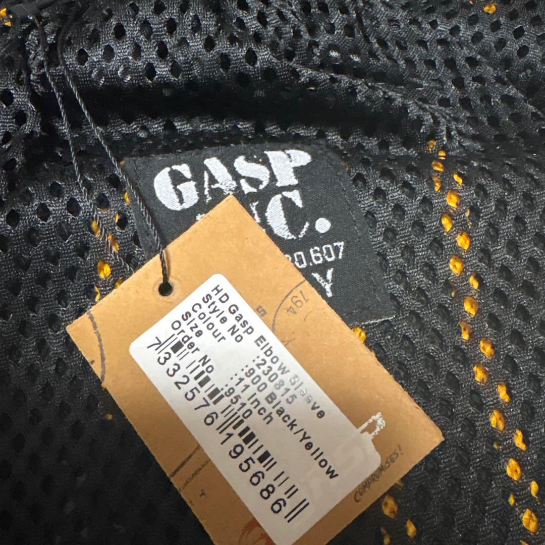 ウエイトトレーニング Gasp Elbow Sleeve, Black/Yellow 11inch