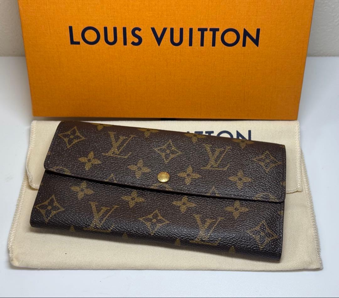 【美品】ルイヴィトン ポルトモネ・クレディ モノグラム M61725 長財布
