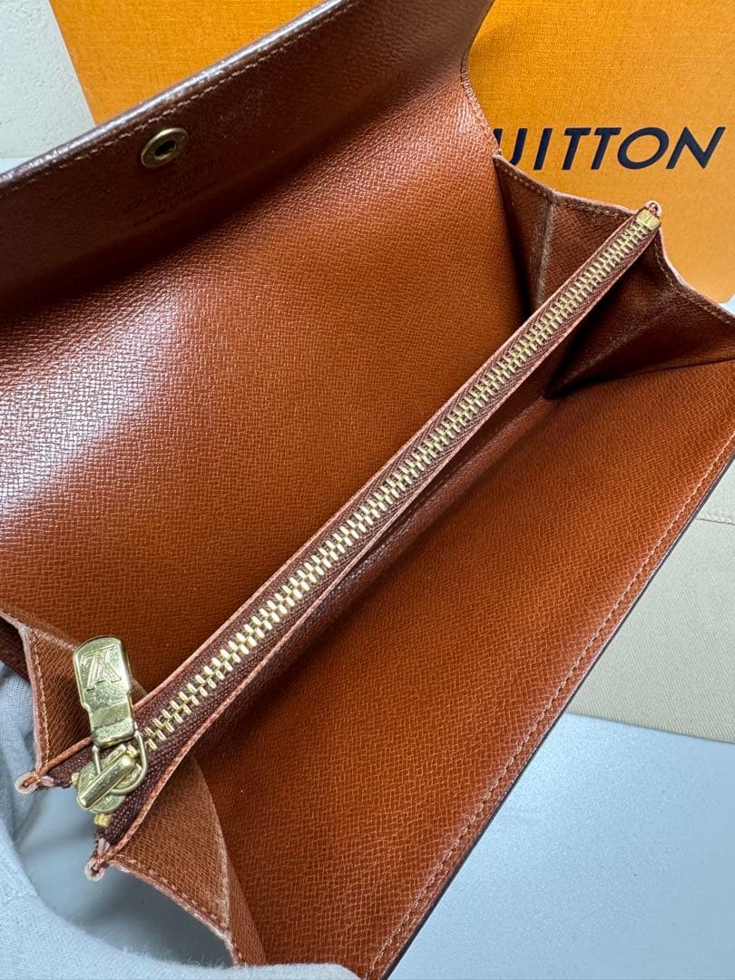 【美品】ルイヴィトン ポルトモネ・クレディ モノグラム M61725 長財布