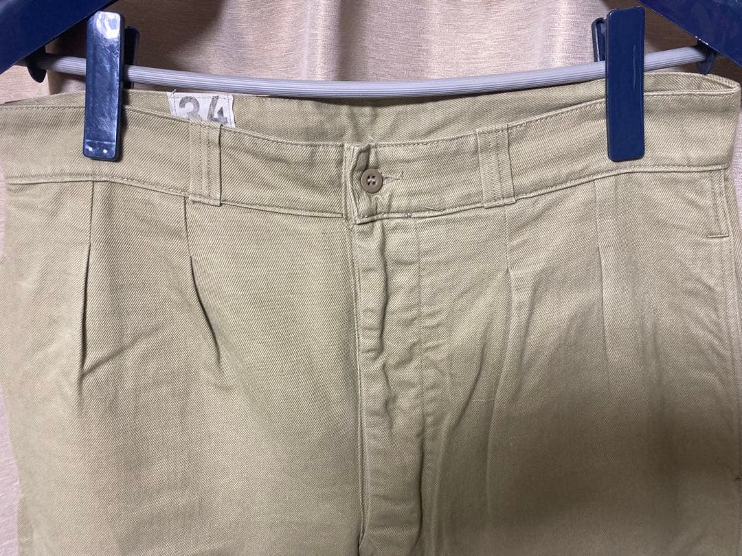 フランス軍　チノパン　m52 後期　ミリタリー　ヴィンテージ 古着