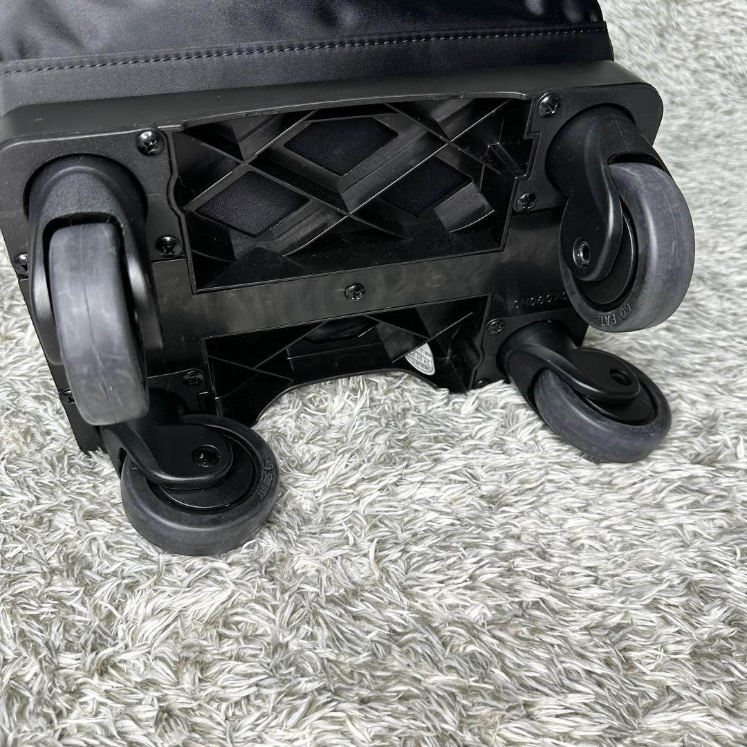 【極美品】SWANY　キャリーバッグ　黒　4輪　ストッパー　保証書付
