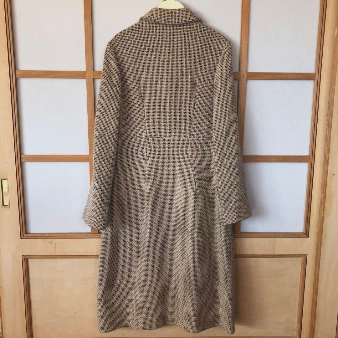 美品　シビラ　レディース　ウール　ロング　コート　アウター　ベージュ　黒　M
