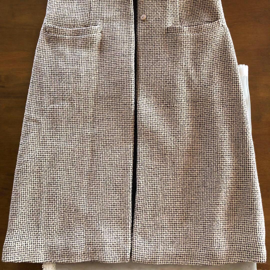 美品　シビラ　レディース　ウール　ロング　コート　アウター　ベージュ　黒　M