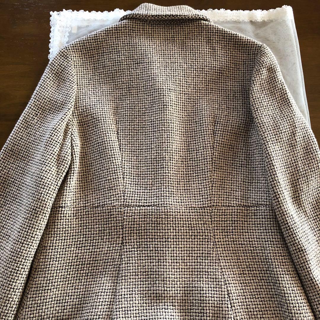 美品　シビラ　レディース　ウール　ロング　コート　アウター　ベージュ　黒　M