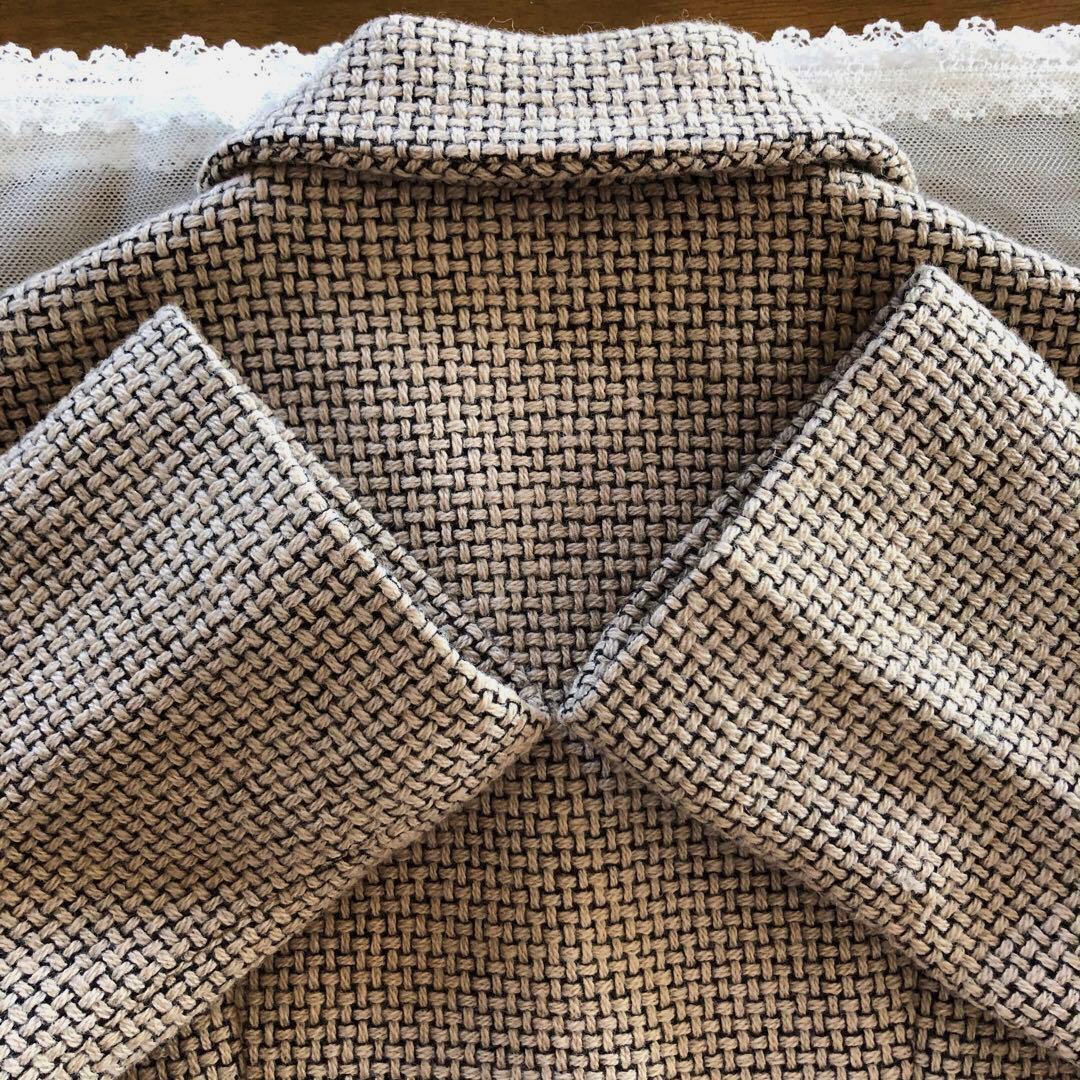 美品　シビラ　レディース　ウール　ロング　コート　アウター　ベージュ　黒　M