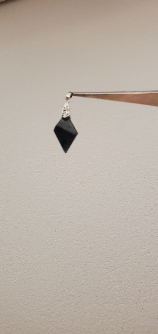 糸魚川翡翠 入りコン沢 茄子紺 ペンダントトップ