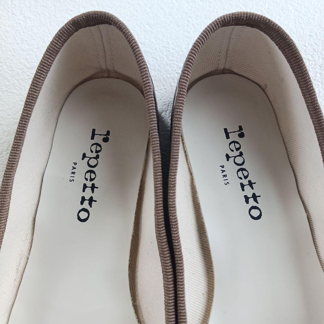 美品♬箱付き♬　レペット　レオパード柄パンプス　フラットシューズ　35　ヒョウ柄