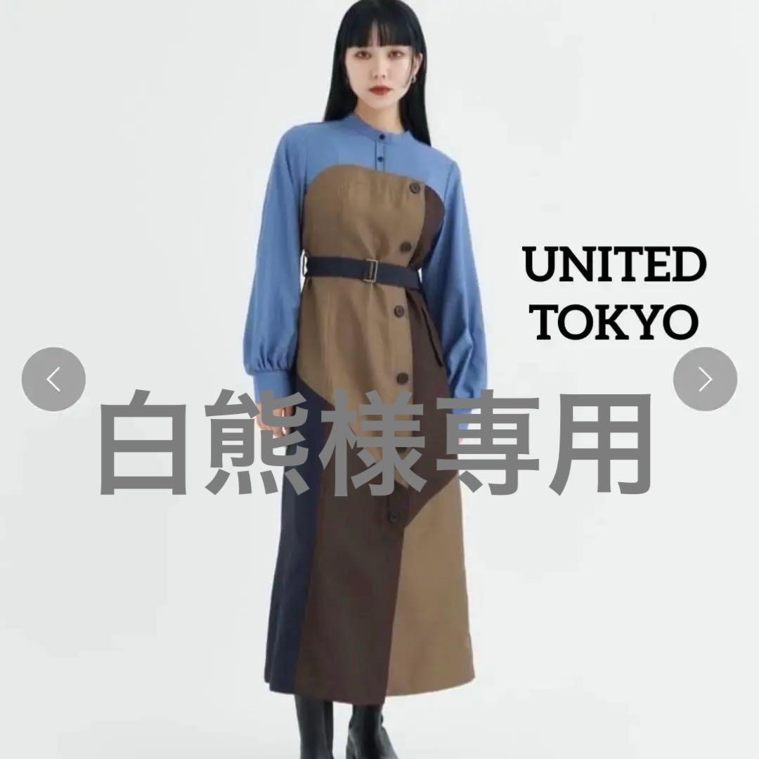 【美品】✨ユナイテッドトウキョウ✨ バイカラーワンピース 2