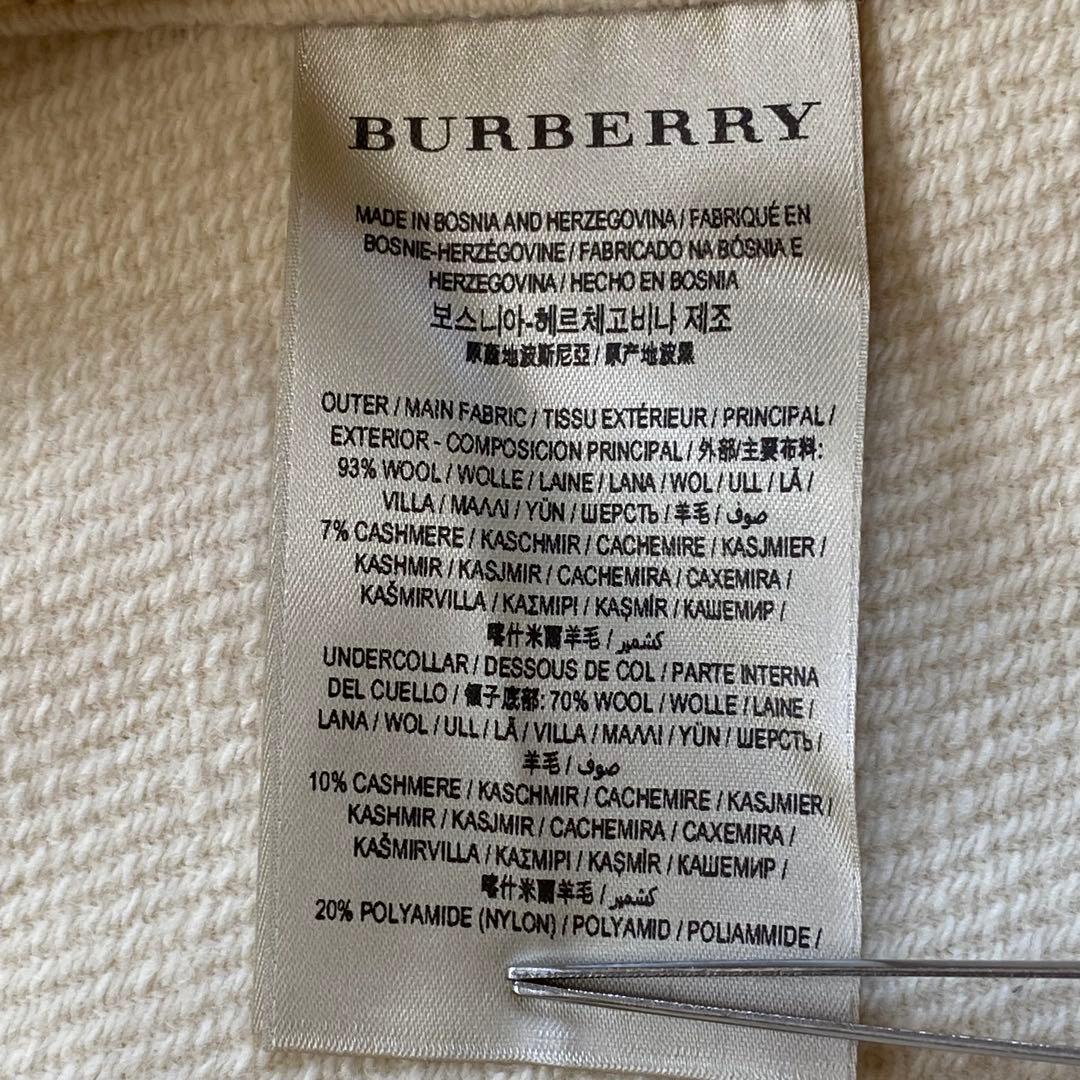 希少★BURBERRYロンドン ポンチョ ケープコート カシミヤ混 XL相当