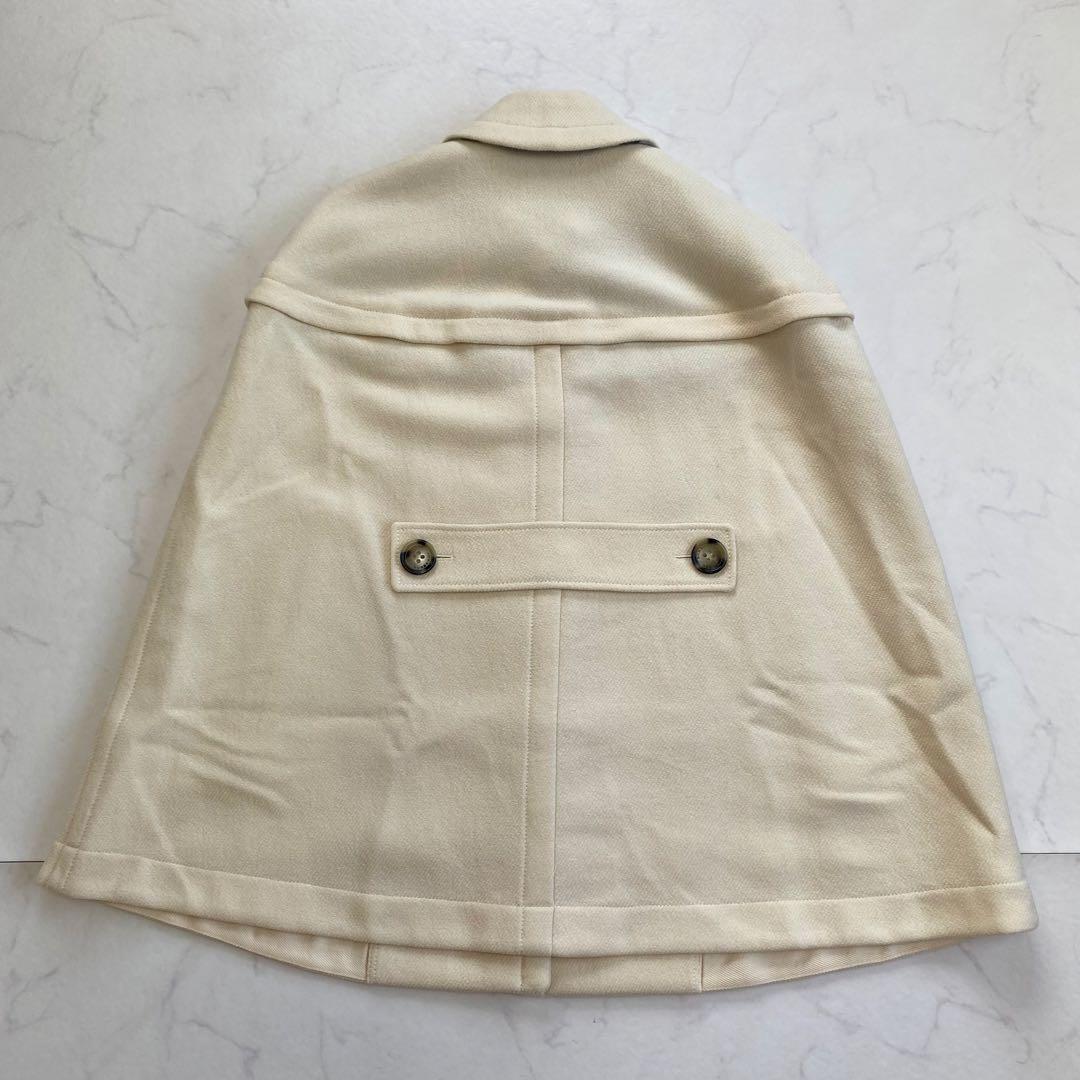 希少★BURBERRYロンドン ポンチョ ケープコート カシミヤ混 XL相当