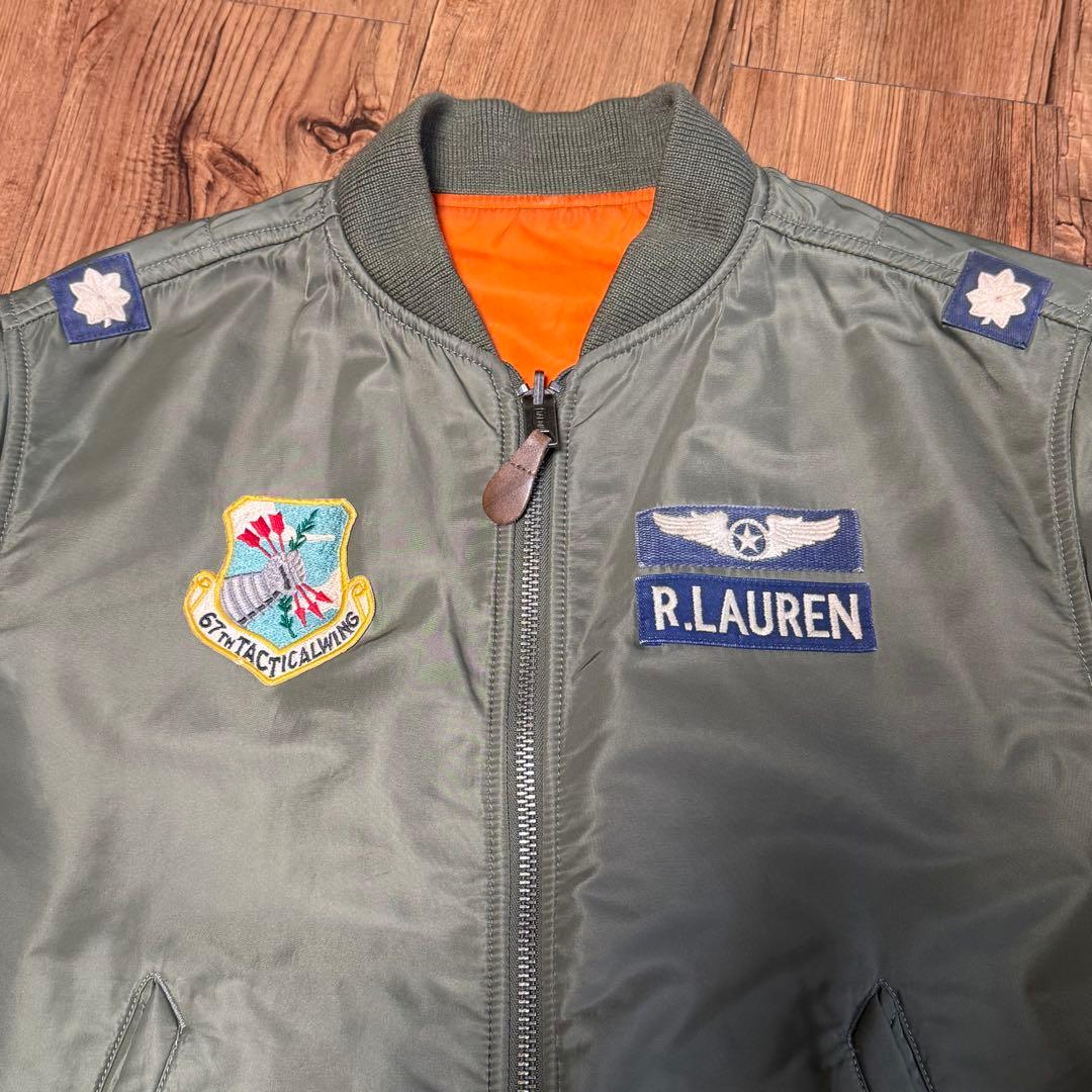 ポロラルフローレン MA-1 フライトジャケット オリーブグリーン　Mサイズ