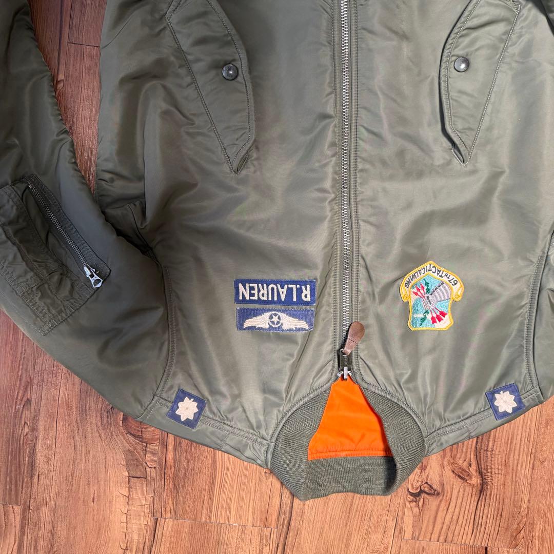 ポロラルフローレン MA-1 フライトジャケット オリーブグリーン　Mサイズ