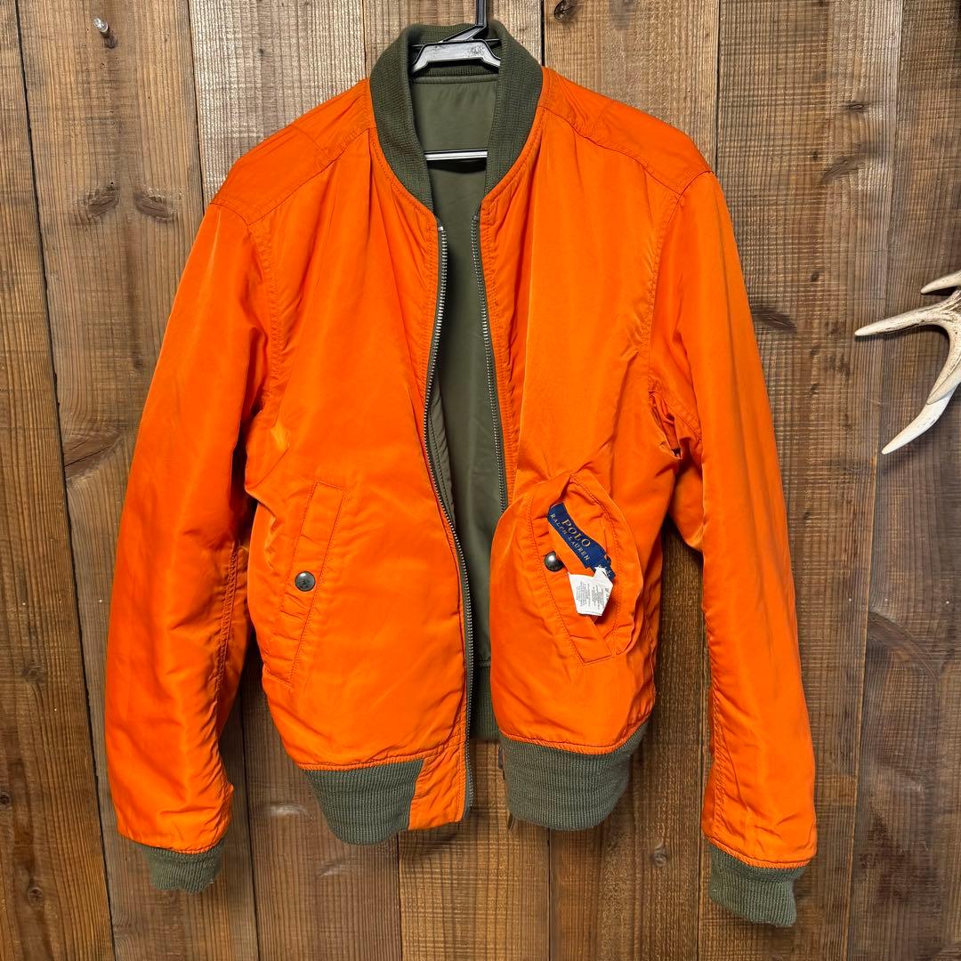 ポロラルフローレン MA-1 フライトジャケット オリーブグリーン　Mサイズ