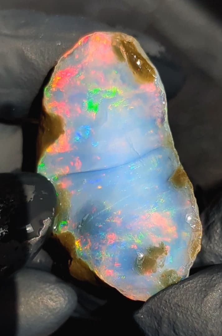 【54ct】エチオピア　オパール　原石　天然石　鉱物　標本　鉱石　虹　レインボー