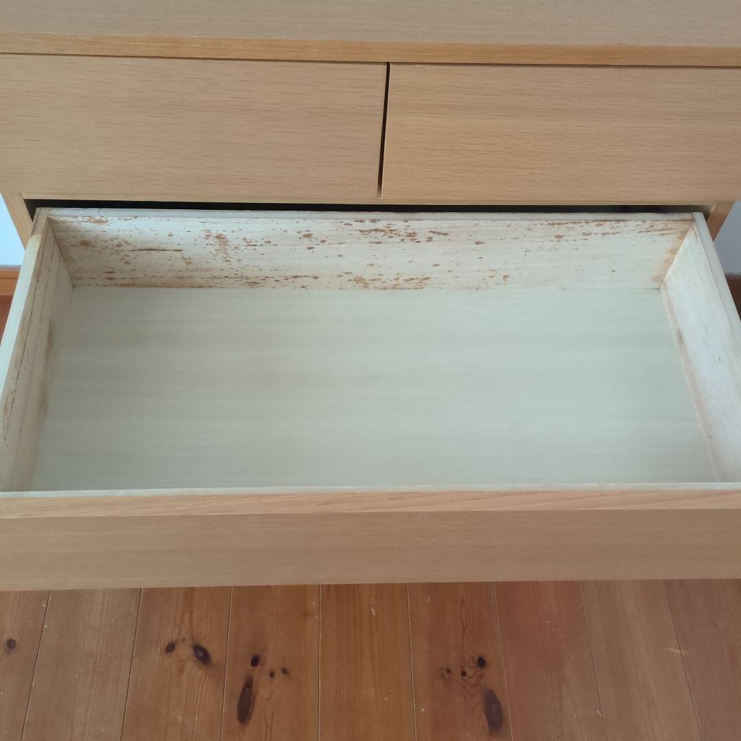 【送料込み】無印良品　オーク材チェスト4段　シンプル　人気家具　引き出し