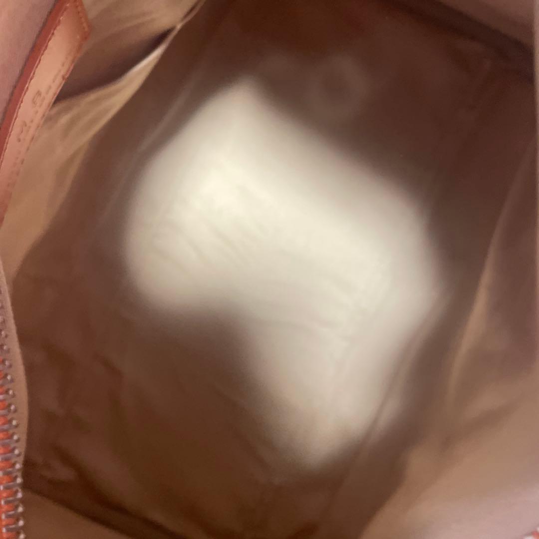 MBハイエンド レザーショルダーバッグ オレンジ