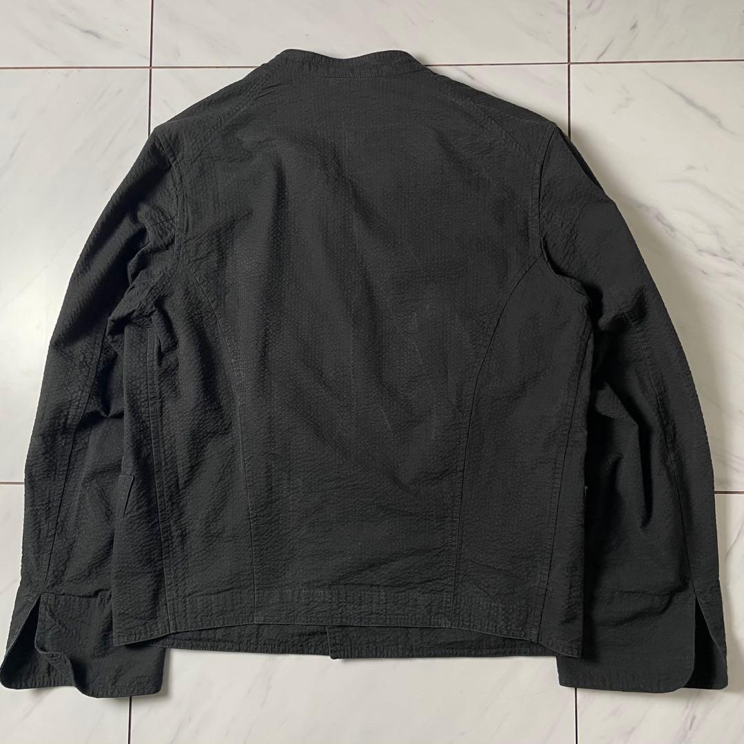 ANATOMICA 春夏 ドルマンジャケット シアサッカー コットン 黒 M