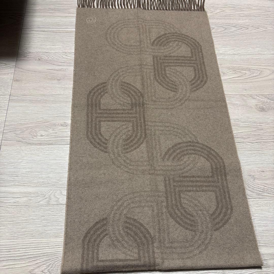 エルメス HERMES シェーヌダンクル マフラー　カシミヤ　【今日だけ値下げ】