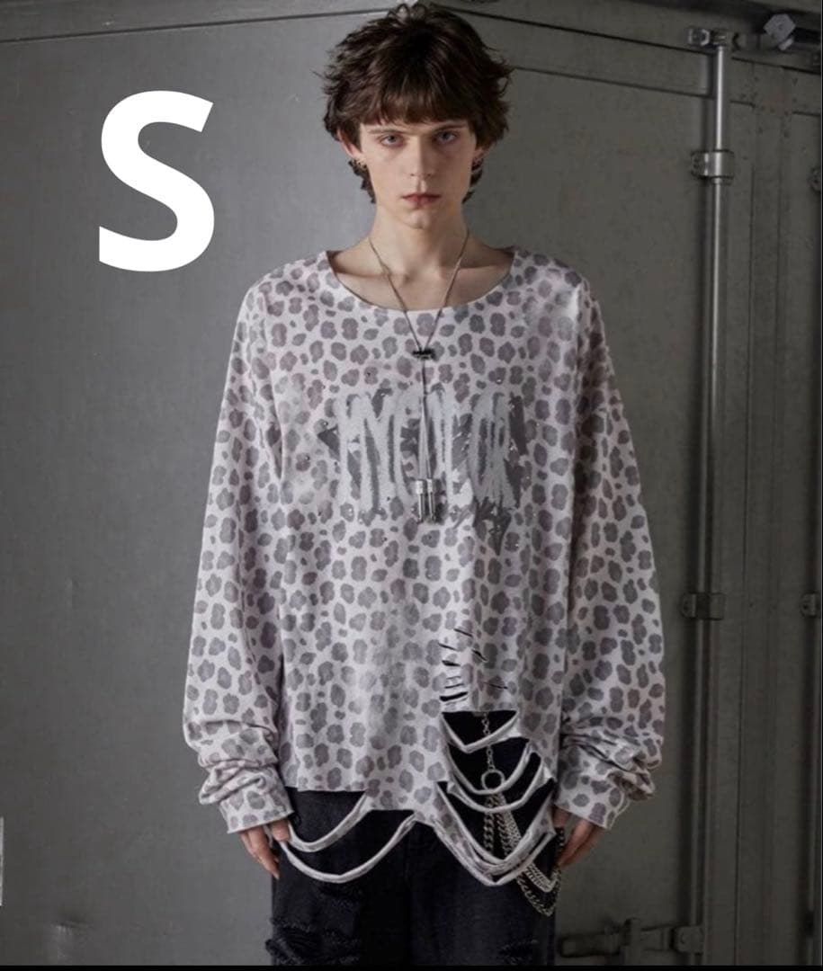 K*様 grancy 総柄ラインストーングラフィックロンT ホワイト