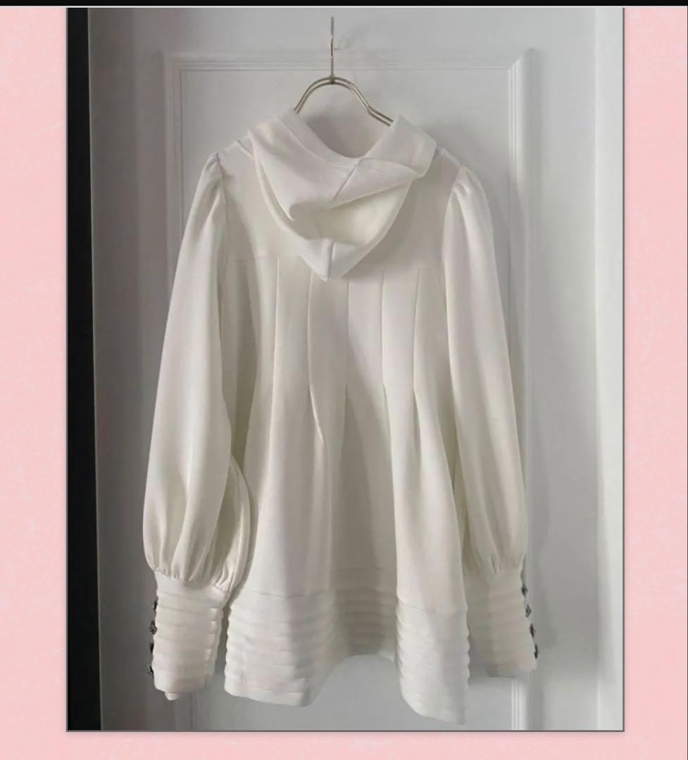 Vaqutaux フライトジャージフードカットソー