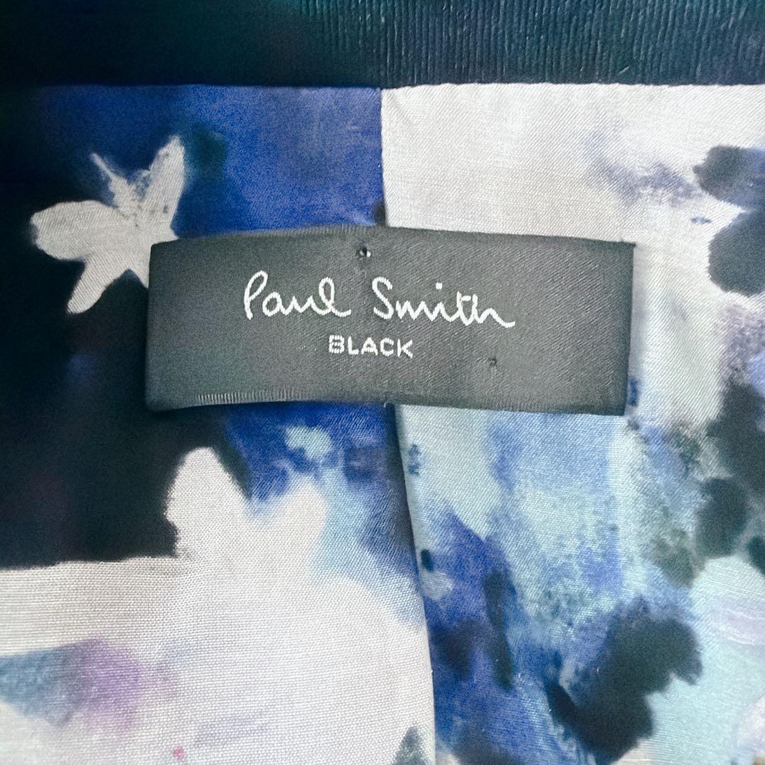 Paul Smith Black 大きいサイズ 裏地 花柄 テーラードジャケット