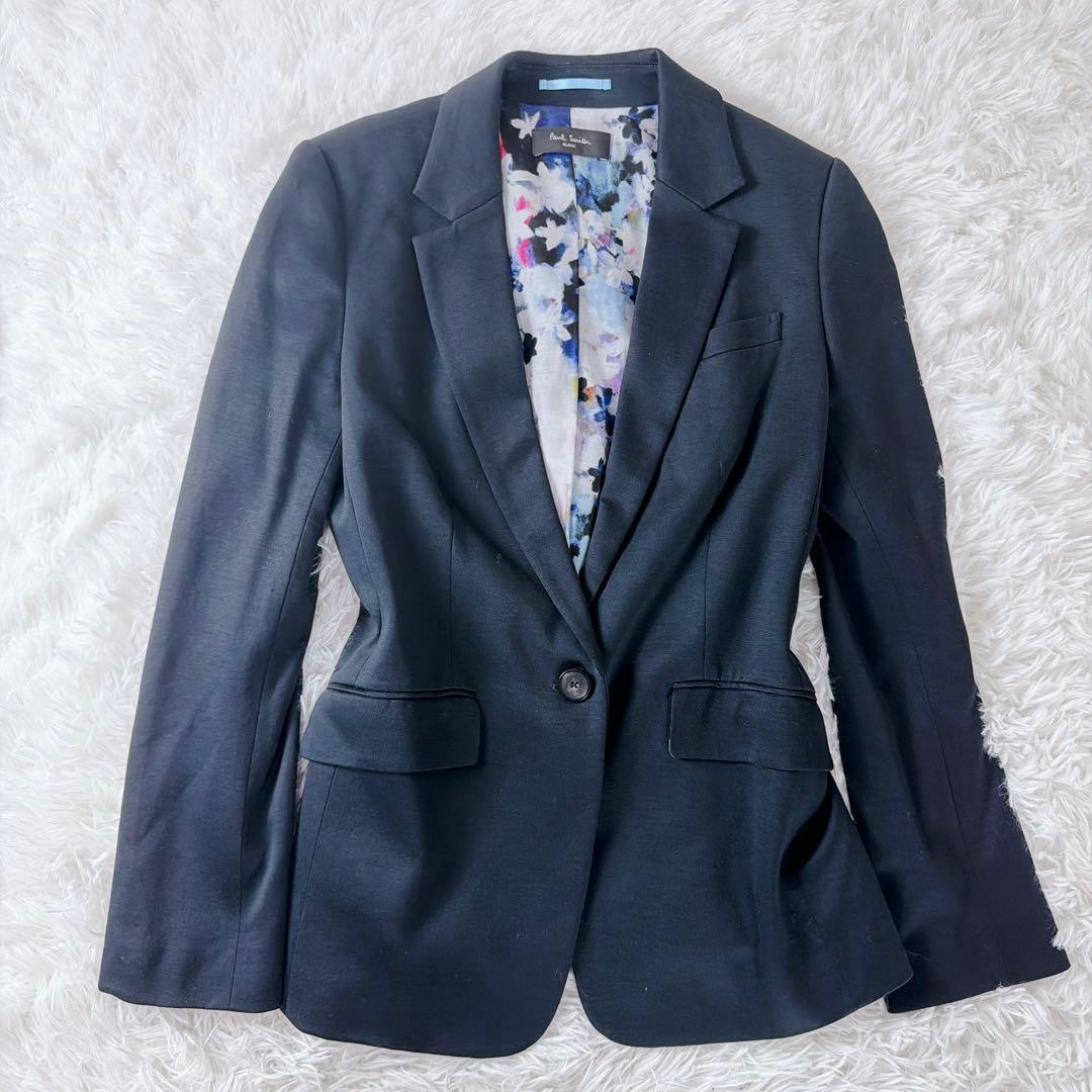 Paul Smith Black 大きいサイズ 裏地 花柄 テーラードジャケット