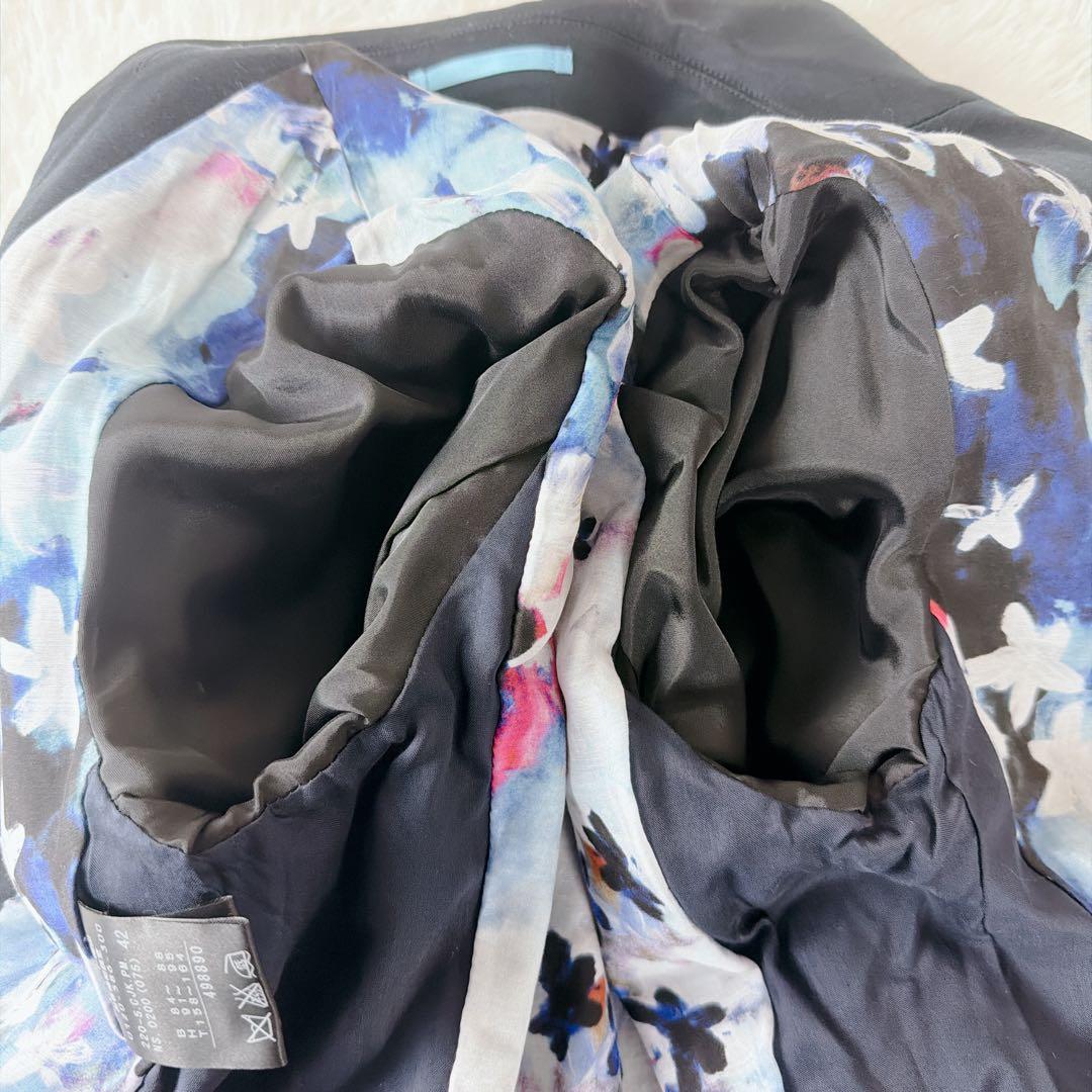 Paul Smith Black 大きいサイズ 裏地 花柄 テーラードジャケット