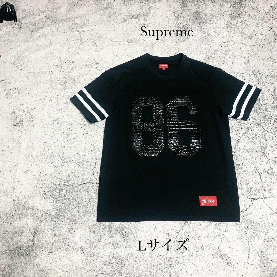 美品 Supreme メッシュTシャツ　フットボールジャージ　 クロコ型押　半袖