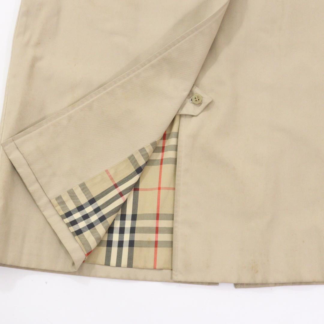 【美品】Burberrys ステンカラーコート ロングコート ノバチェック M