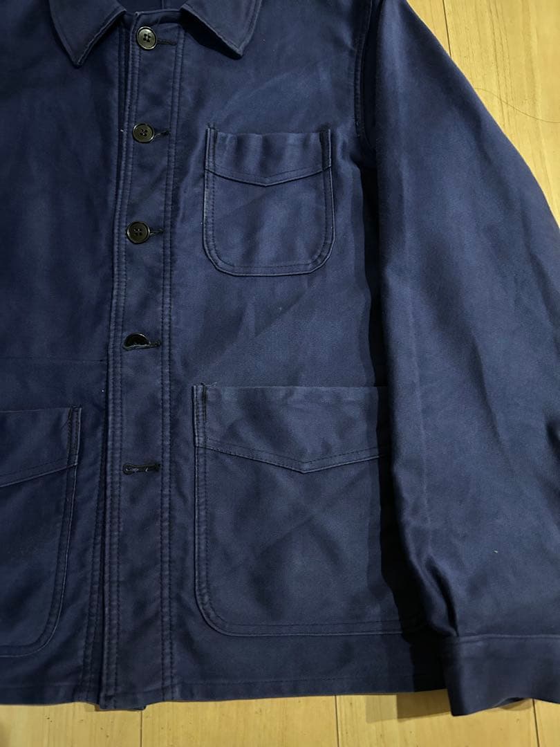 50s Adolphe Lafont モールスキンジャケット Vポケット