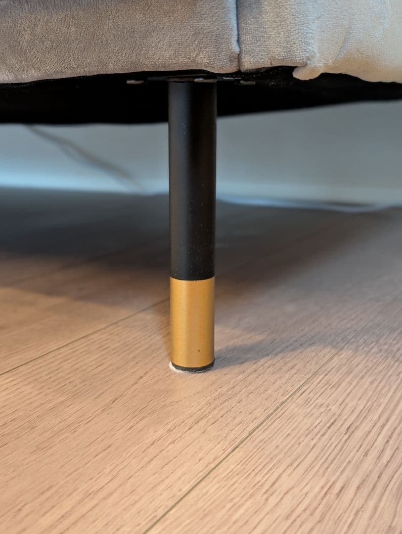 LOWYA ヨーロッパ風ベルベットソファ（2人掛け） 引取限定