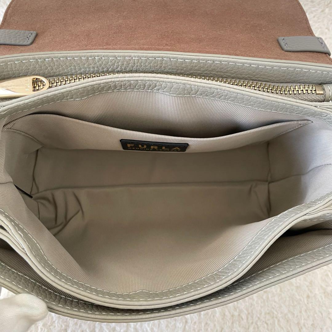 【美品】FURLA ショルダーバッグ ダフネ ハンドバッグ 2way バイカラー