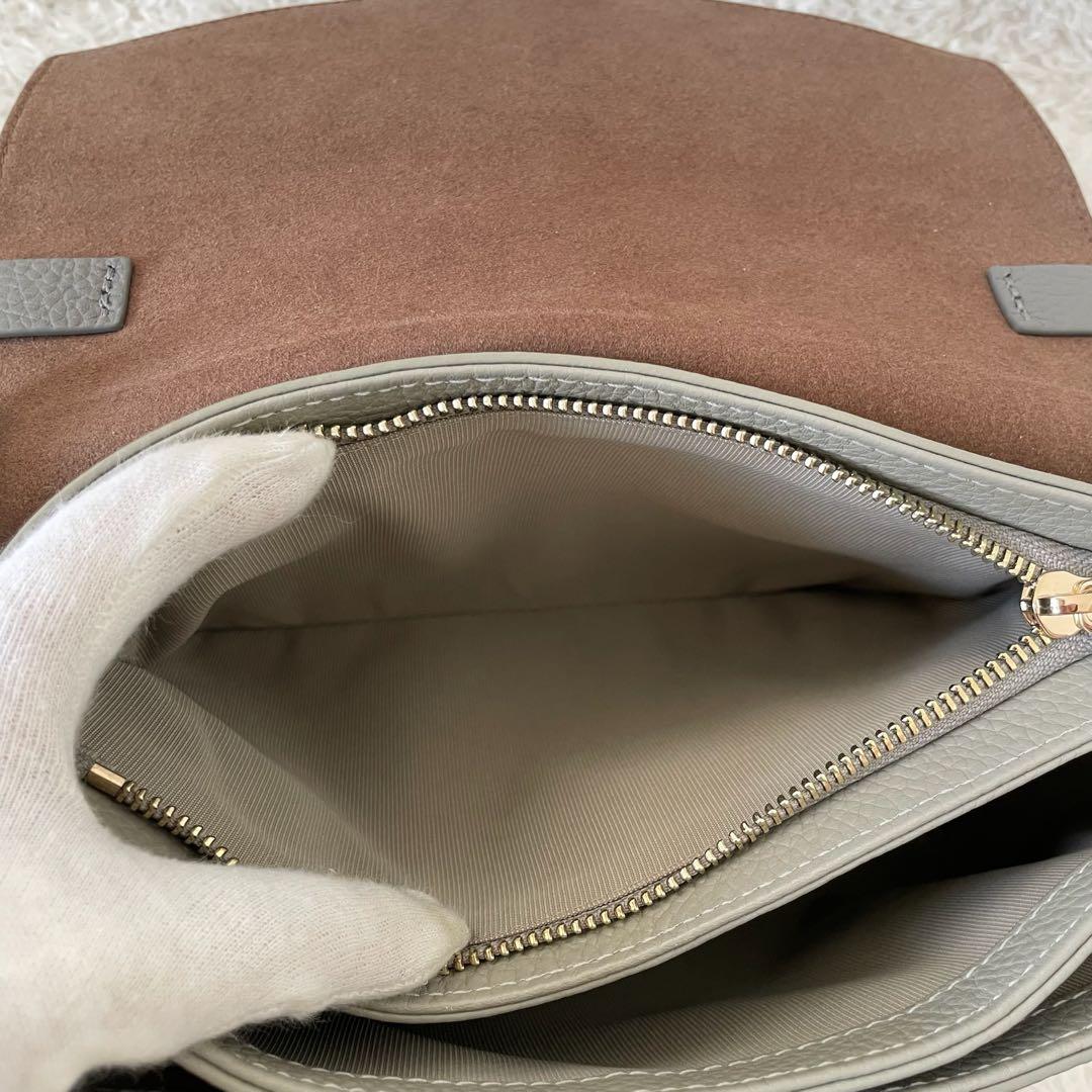 【美品】FURLA ショルダーバッグ ダフネ ハンドバッグ 2way バイカラー