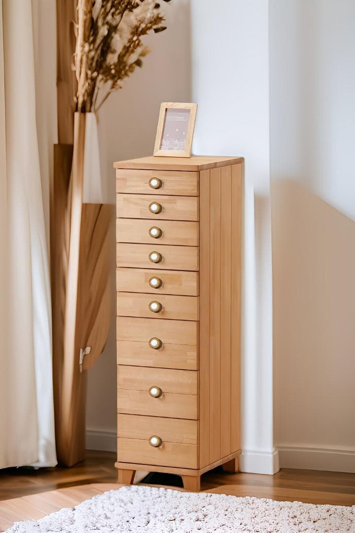 送料無料・A4・クリスタル調取っ手のフェミニン多段チェスト9段・色選択可