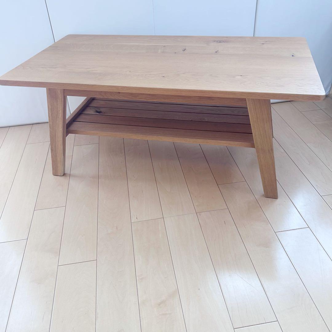 URBAN RESEARCH DOORS 木製センターテーブル　収納棚付きw90