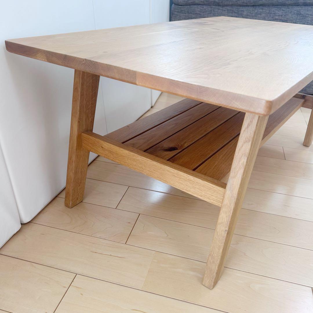 URBAN RESEARCH DOORS 木製センターテーブル　収納棚付きw90