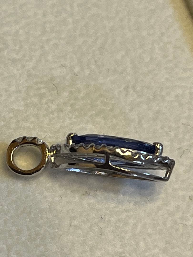 超美品未使用　k18タンザナイトダイヤペンダントヘッドQVC gstv