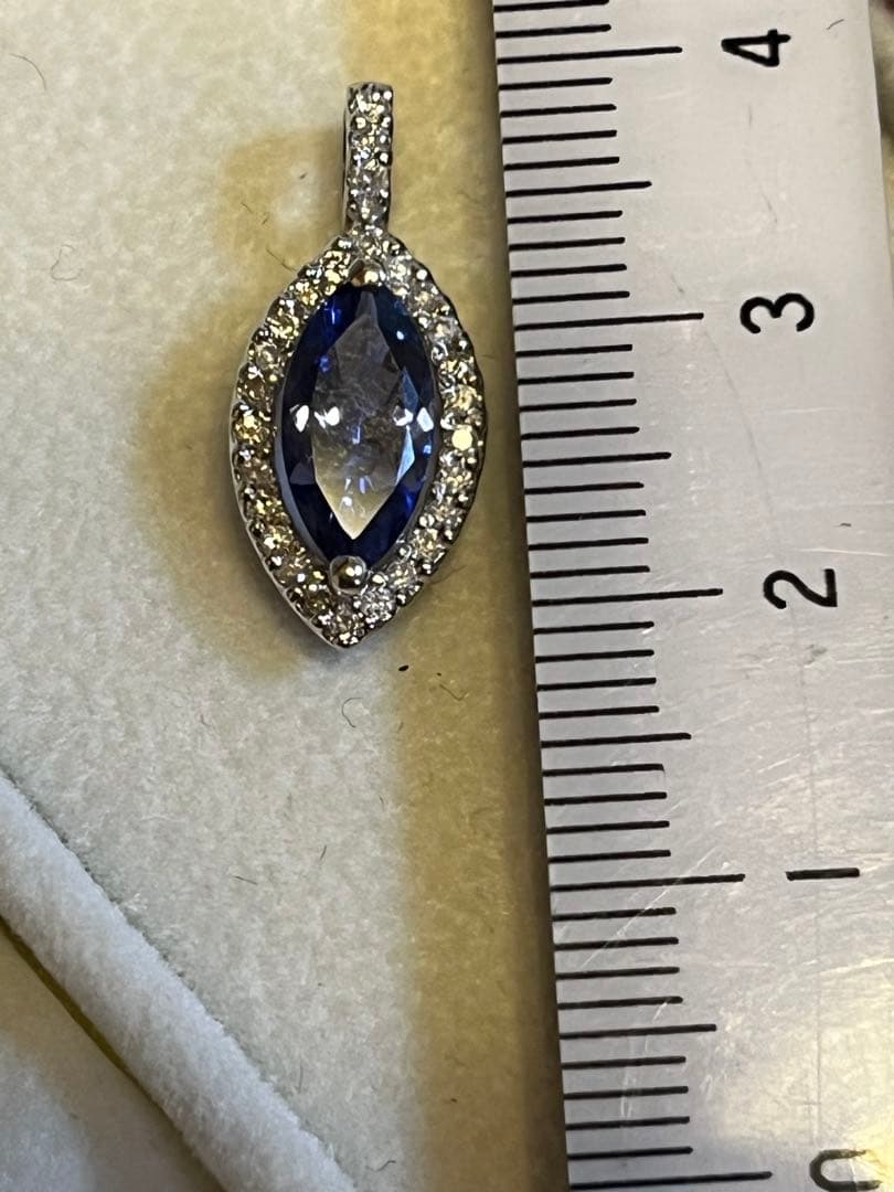 超美品未使用　k18タンザナイトダイヤペンダントヘッドQVC gstv