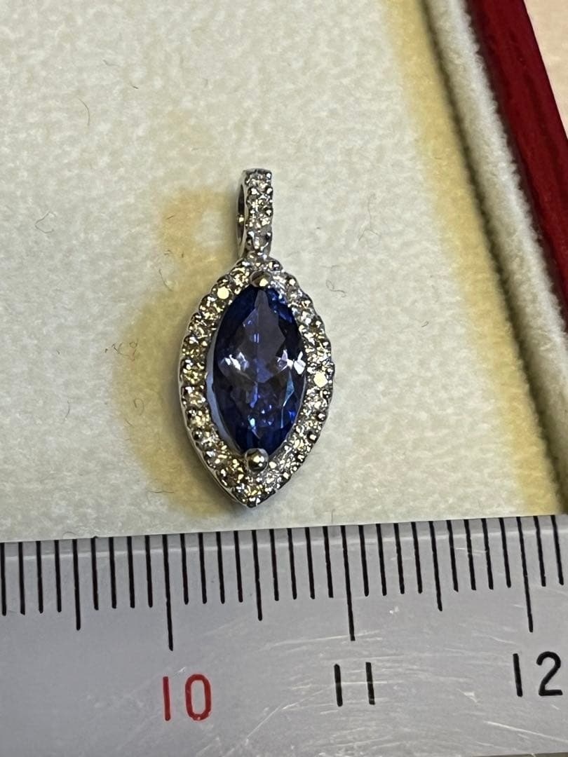 超美品未使用　k18タンザナイトダイヤペンダントヘッドQVC gstv