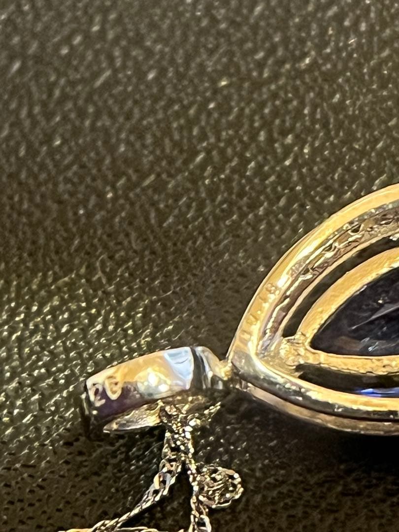 超美品未使用　k18タンザナイトダイヤペンダントヘッドQVC gstv