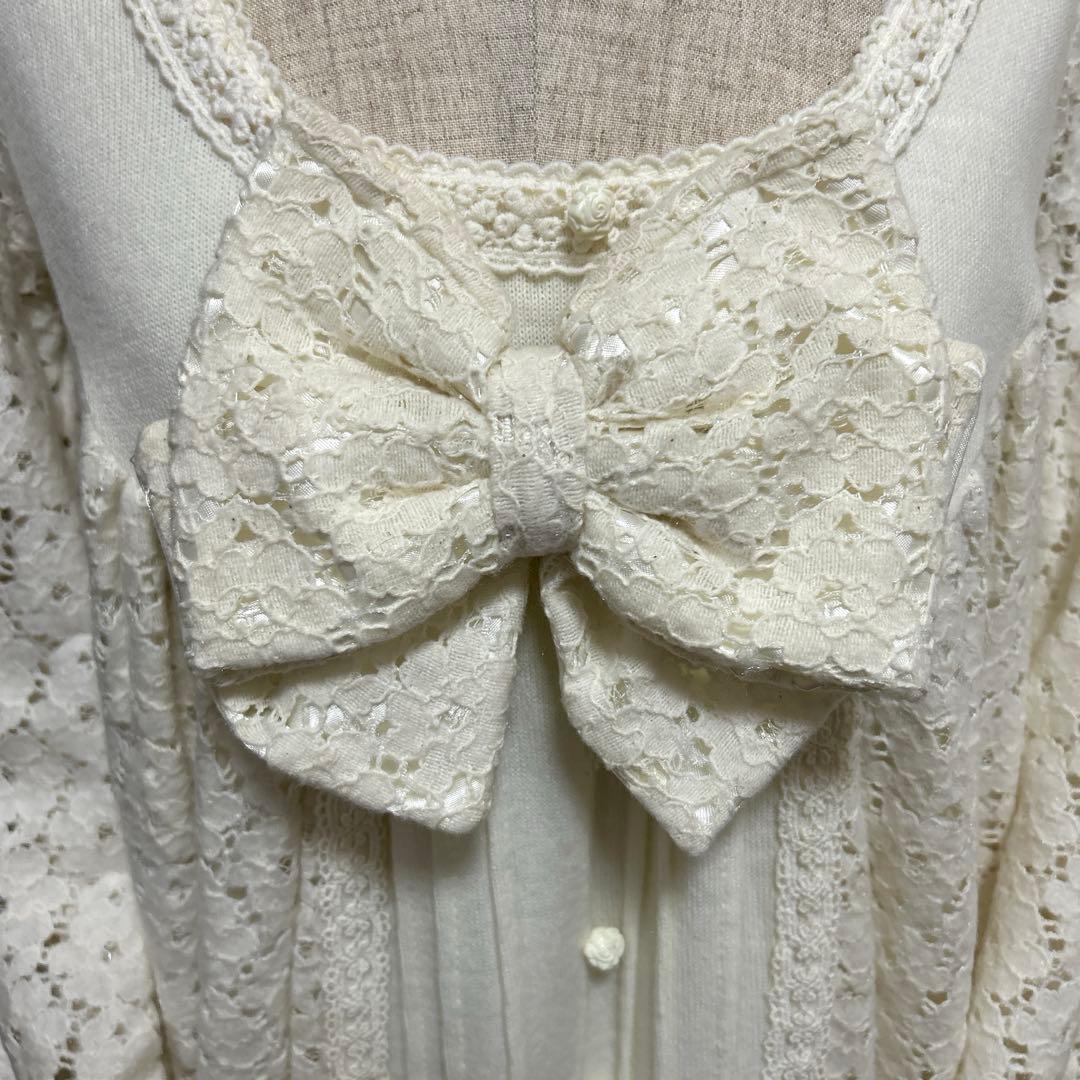 LIZ LISA リボン♡レース♡薔薇ボタン チュニック 新品未使用品❤︎可愛い系