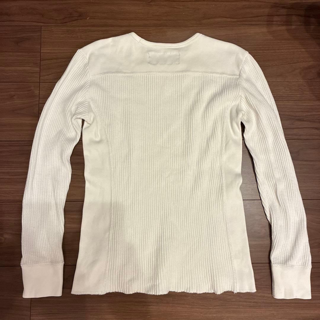 AKM コットンワッフルクルーネックカットソー XL