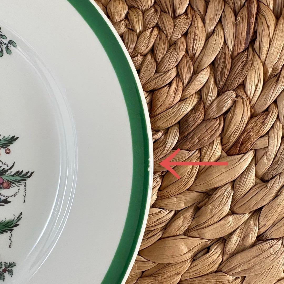 【箱付き・英国製】スポード　クリスマスツリー　サラダプレート　４点セット