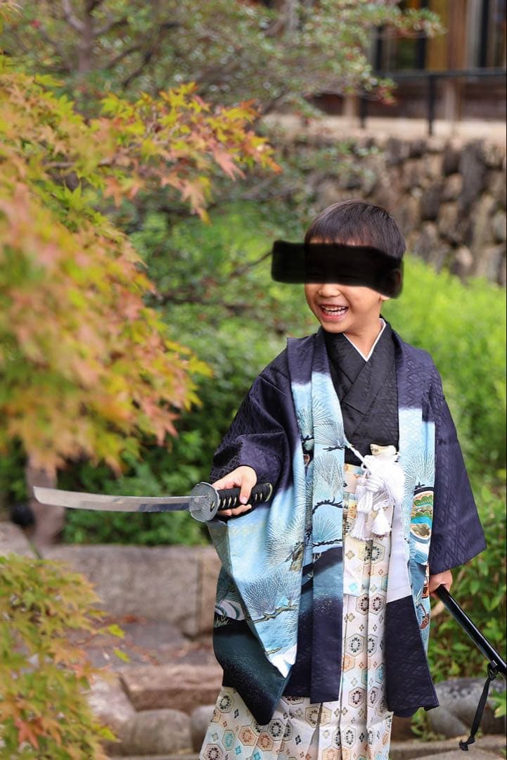 [即日発送します]七五三 男の子 7歳 着物和装セット