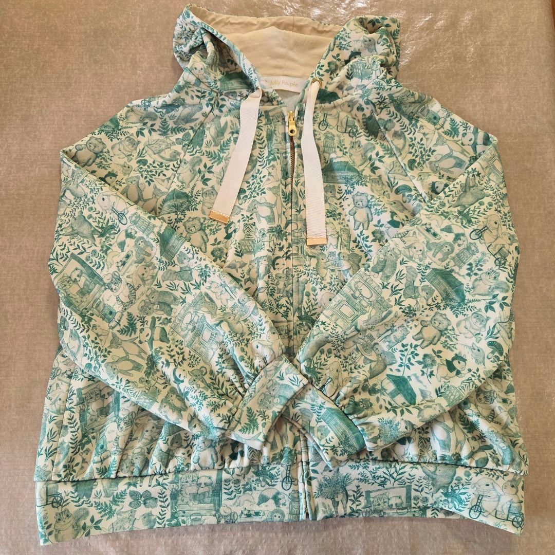 ジョリープッぺ【22fabric】ユキエモン　ダンボールニット　ラグランパーカー