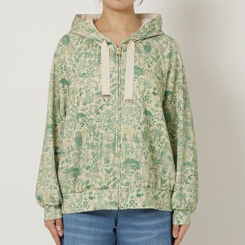 ジョリープッぺ【22fabric】ユキエモン　ダンボールニット　ラグランパーカー