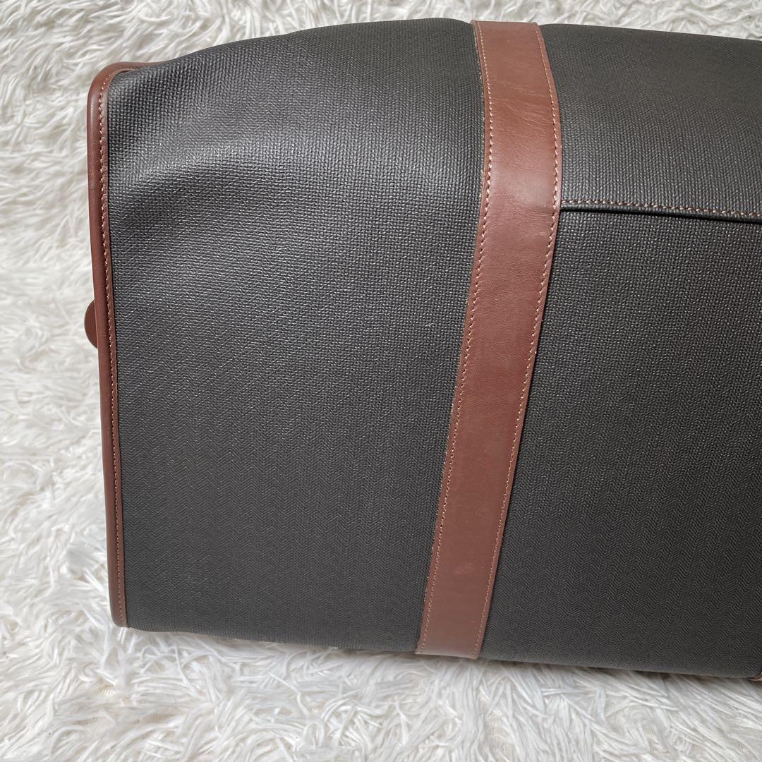 ほぼ未使用　ダンヒル　ボストンバッグ　レザー　ブラック　鍵付き